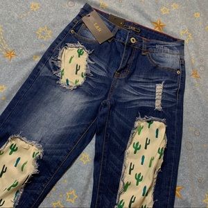 Lucky&Blessed Cactus Patch Jeans
